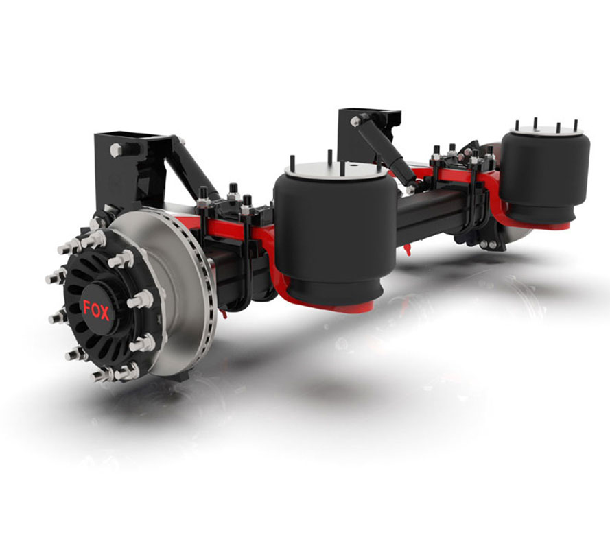 FOX Disc Brake Axle (9 ton) With Leaf Spring (100 mm)