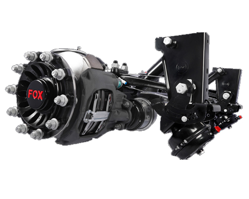 FOX Disc Brake Axle with leafspring (9 ton) 70 mm leaf spring