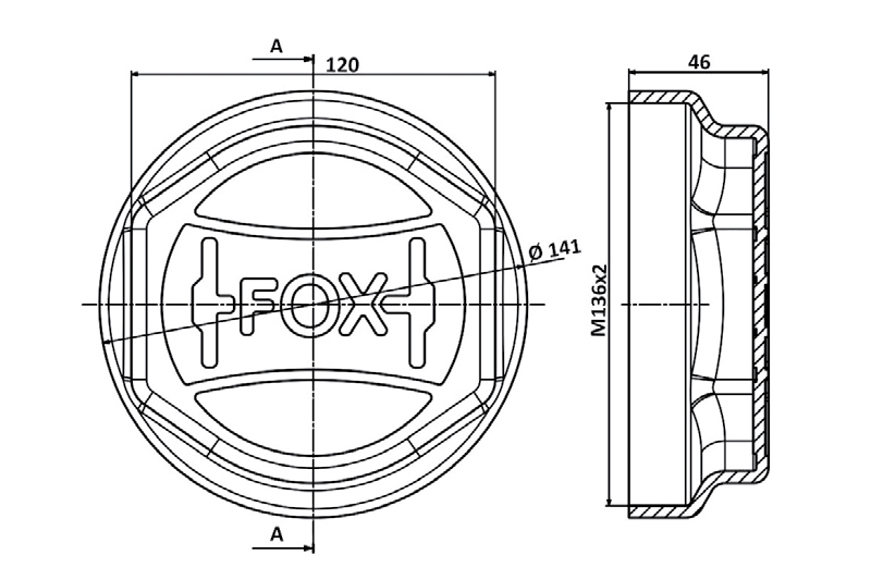 FOX Axle Hub Cap