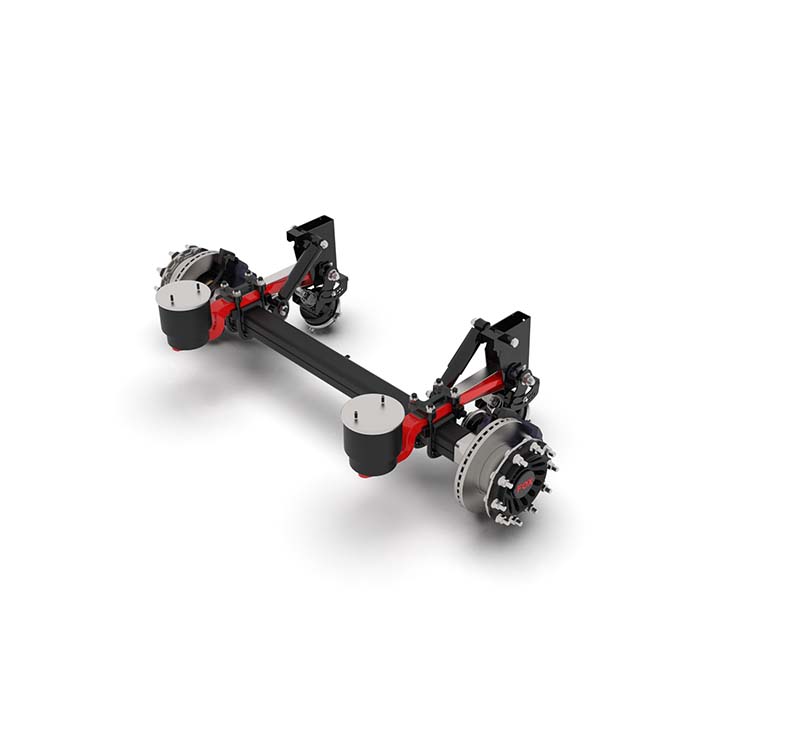 FOX Disc Brake Axle with leafspring (9 ton) 70 mm leaf spring