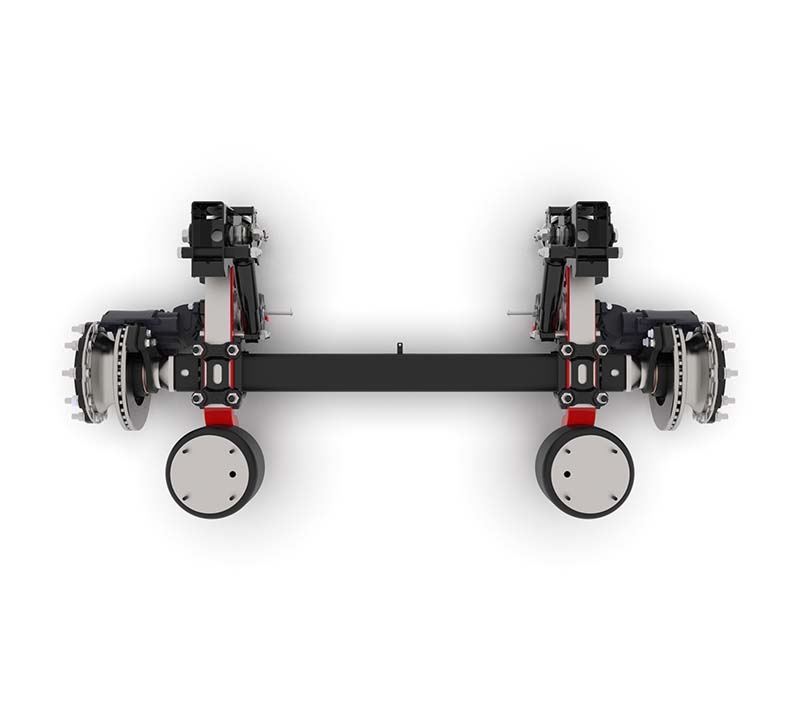 FOX Disc Brake Axle (9 ton) With Leaf Spring (100 mm)