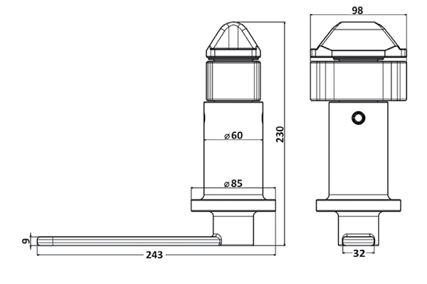 FOX Flat Bed Container Lock
