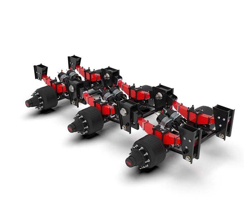 محور ساجی فنر مکانیکی FOX با ظرفیت 16 تن