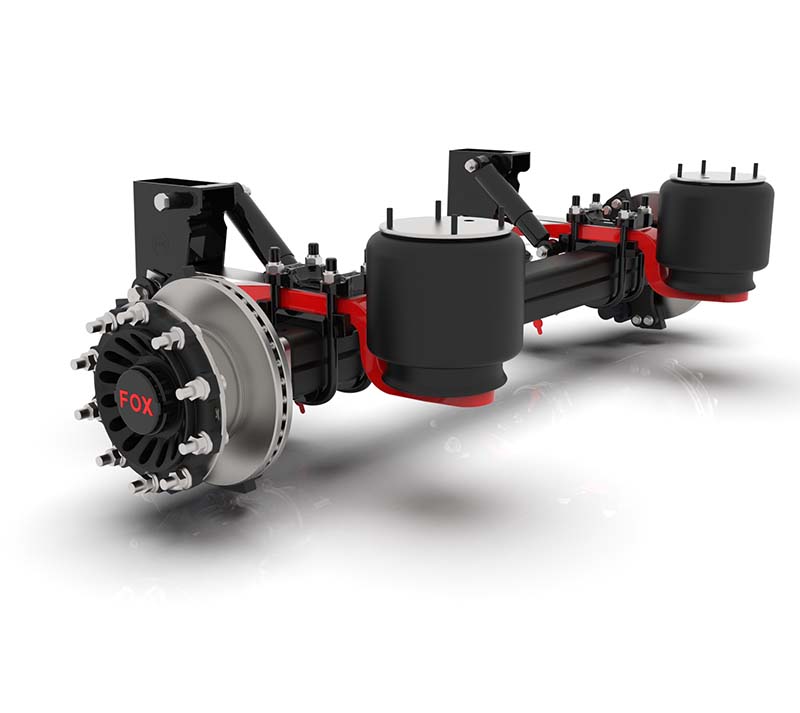 FOX Disc Brake Axle (9 ton) With Leaf Spring (100 mm)