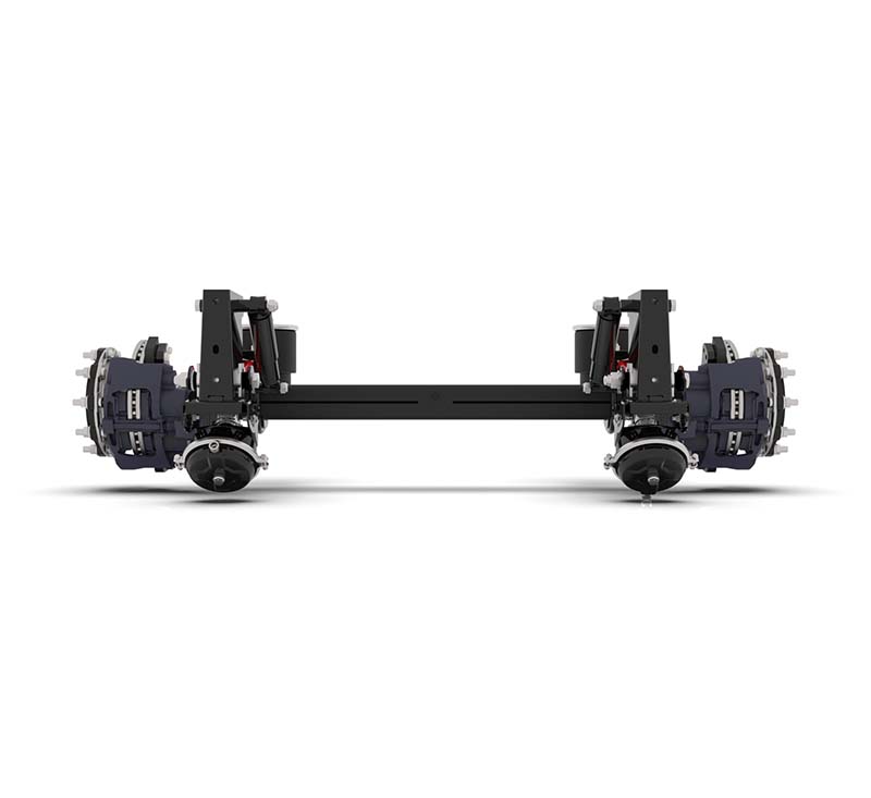 FOX Disc Brake Axle with leafspring (9 ton) 70 mm leaf spring
