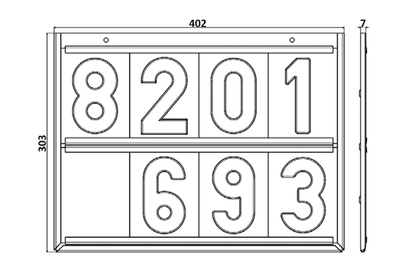 پلاک شماره تانکر تریلی فوکس