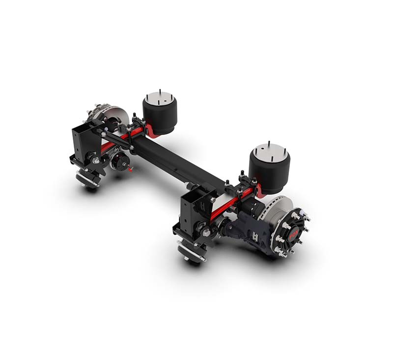 FOX Disc Brake Axle (9 ton) With Leaf Spring (100 mm)