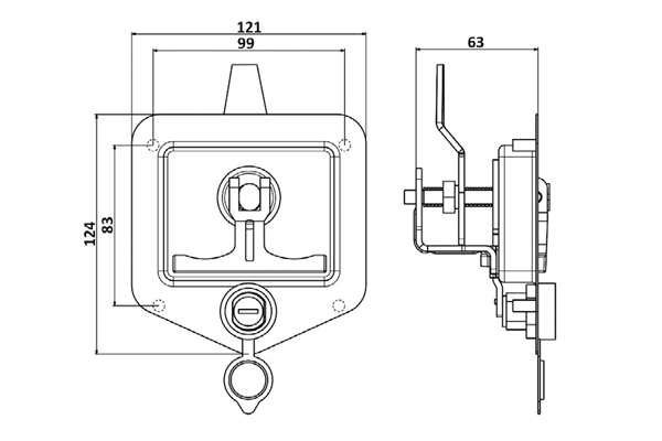 FOX Metal Tool Box Lock